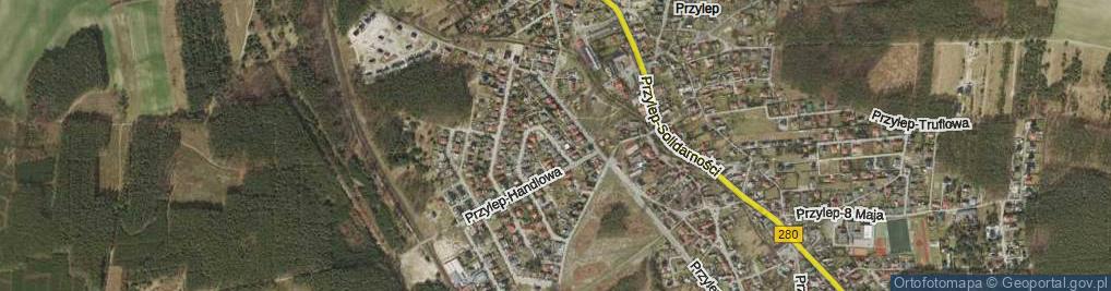 Zdjęcie satelitarne Przylep-Kolista ul.